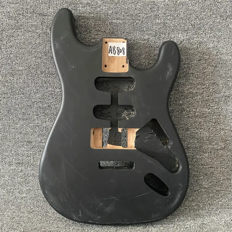 AB808 SSH Pickups Matte Black Color Unfinished Electric Guitar Body DIY Guitar Parts for Luthier and Repalce