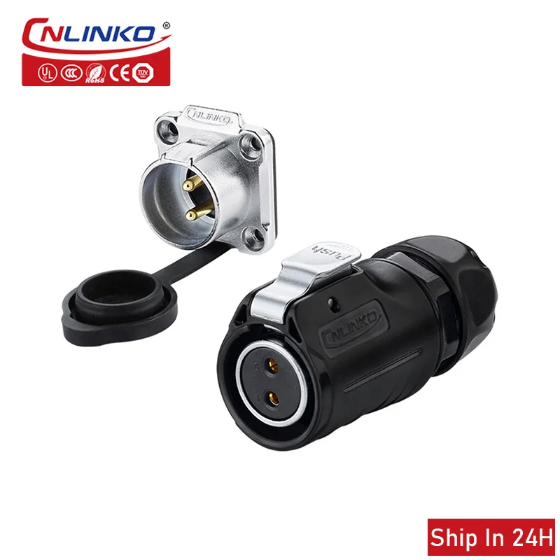 Cnlinko LP20 M20 Aviation Waterproof 2 3 4pin Automotive Locking Wire Plug Socket Power Connector for Agricultural Machinery