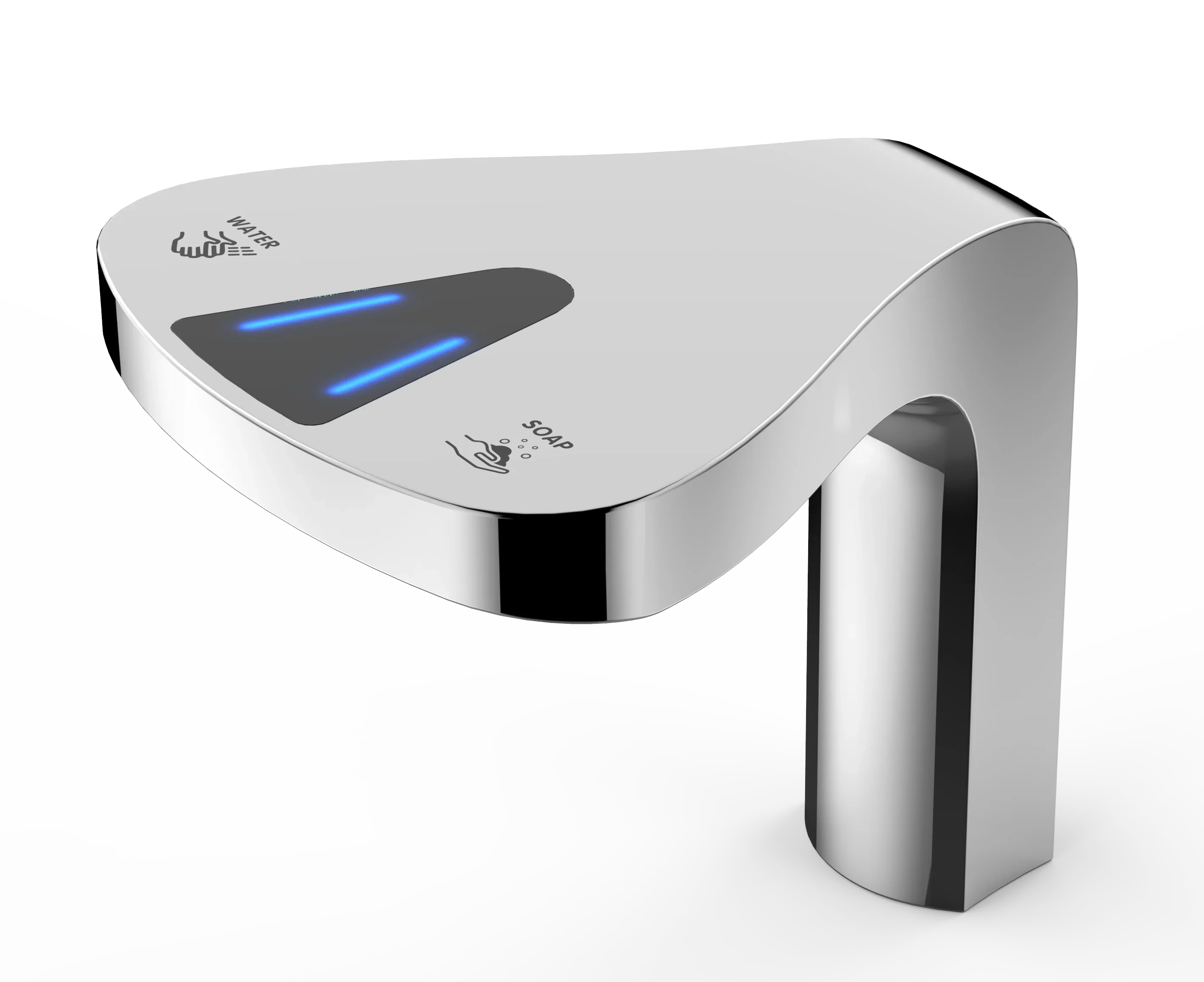 

2025 Smart 2 в 1, кухонный коммерческий индукционный датчик без рук, автоматический кран для воды с дозатором пенного мыла