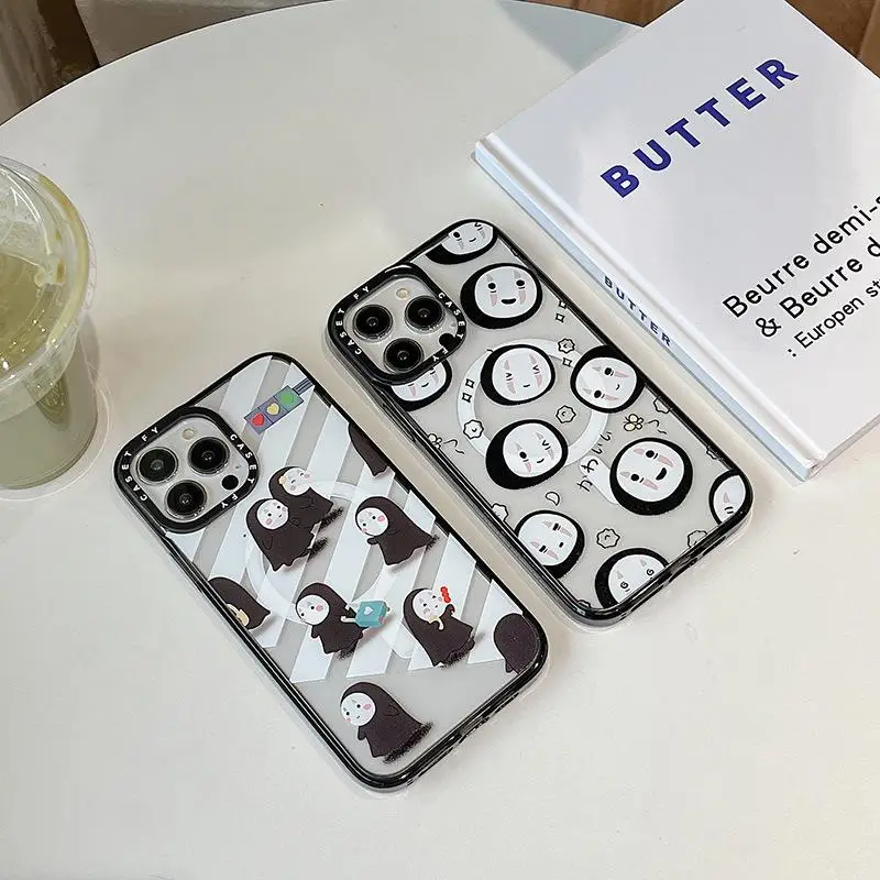 

Cute Classic Anime Suitable for Apple iPhone 15 ProMax Magnetic Phone Case 13 Trendy Brand Wireless Charging 14pro