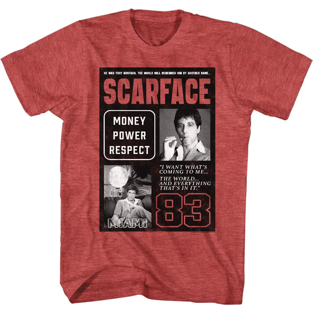 Scarface Movie Tony Montana 83 I Want What's Coming To Me Men's T Shirt