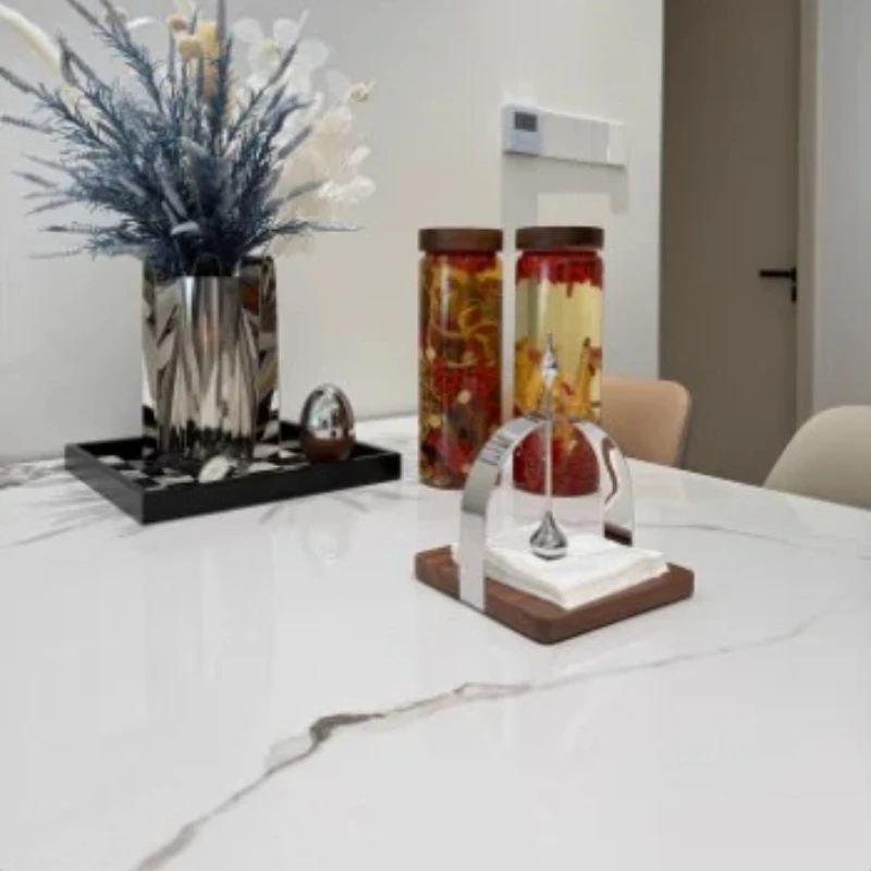 

‌Wall Mounted Premium Brushed Stainless Steel Toilet Paper Holder Tissue Box Nordic Modern Bathroom Kitchen Soft Decoration