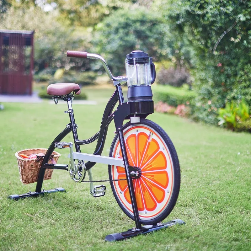 

New Party Bike Advertisement Orange Commercial Fruit Blender Smoothie and Juicer Extractor Machine