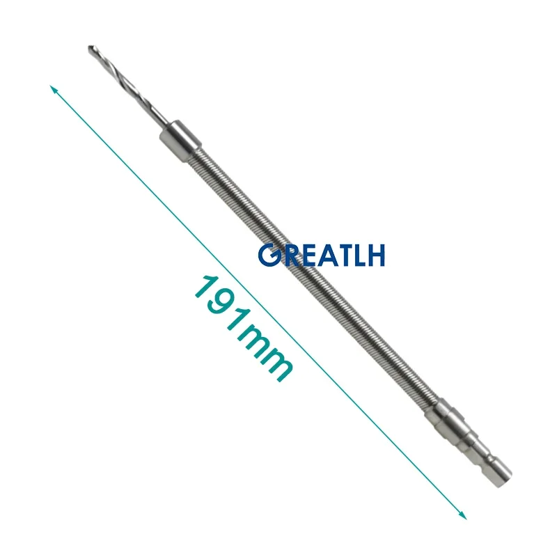 3.2mm Flexible Drill Bit Soft Drill Orthopedic Bone Drill Bit Pet Orthopedic Instrument Stainless Steel pet