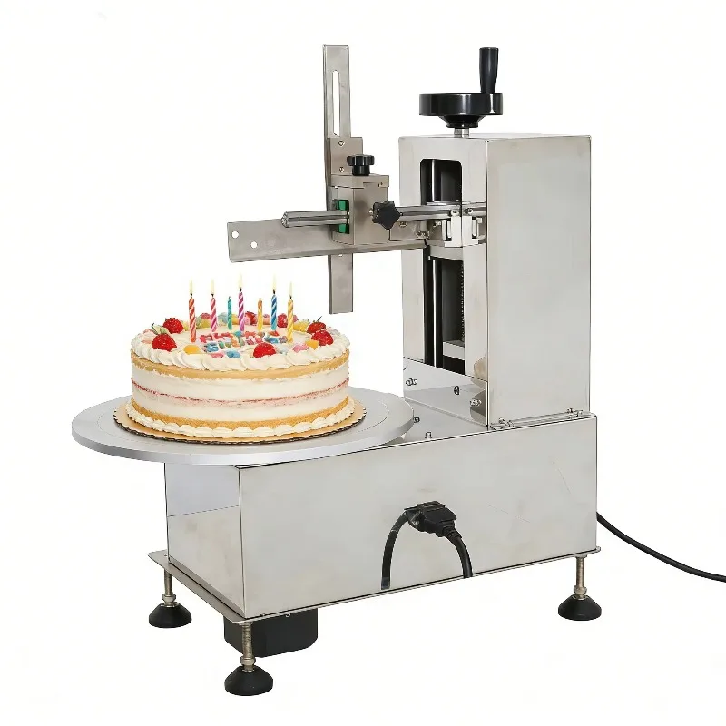 Customized Commercial Uniform Coating Cake Frosting Machine Food Grade Stainless Steel Material