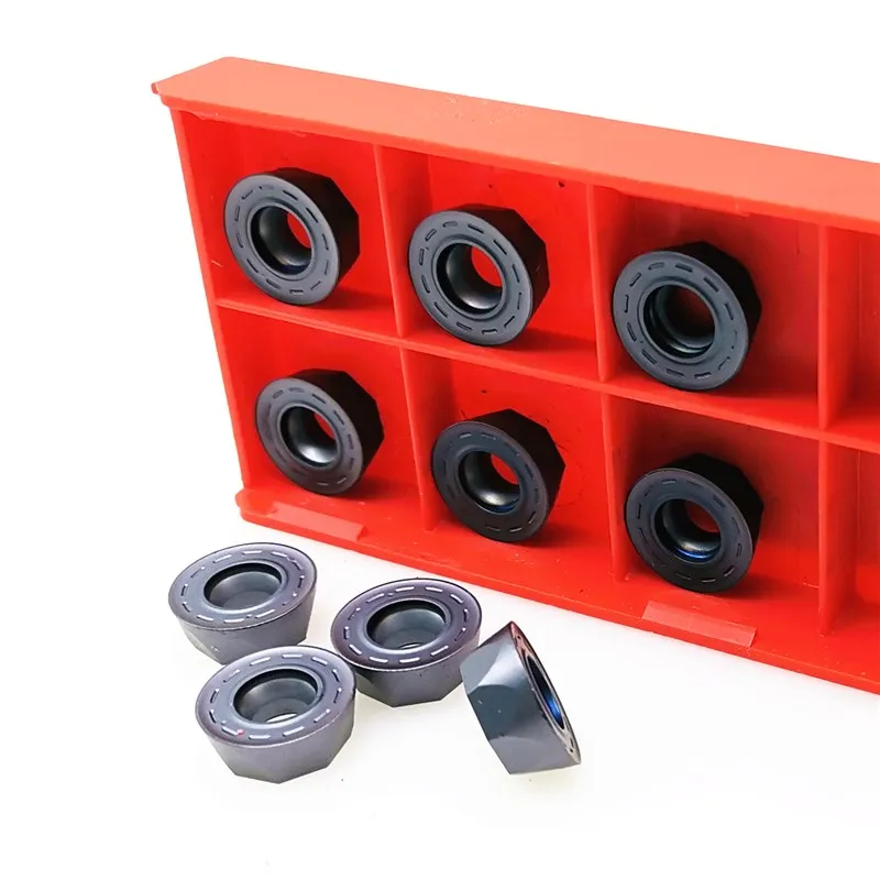 R5 RPMT1003 CNC-Fräseinsatz aus Hartmetall, runder Fräser für Edelstahl, Werkzeugstahl, Bearbeitungszentrum – Detail 4