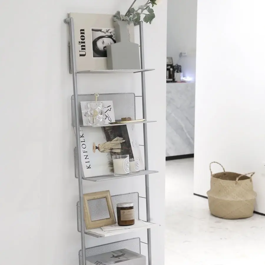 

For Newspaper Magazine CD Rack Vintage Style Floor Standing Multi Tier Minimalist Bookshelf Popular on Xiaohongshu