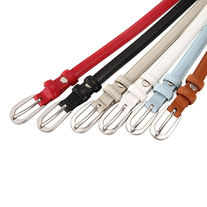 Belt women's Korean version jeans with fashionable, simple and versatile cowhide women's decorative belt new style