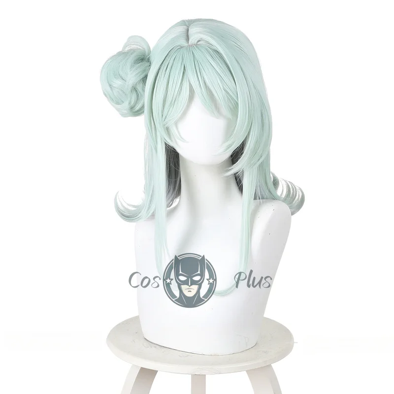 أنيمي واتاناري كوياناجي كاهو شعر مستعار تأثيري أزرق فاتح متموج الشعر أسلاك التوصيل المصنوعة مقاومة للحرارة الباروكات للنساء الفتيات مهرجان غطاء شعر مستعار مجاني #2