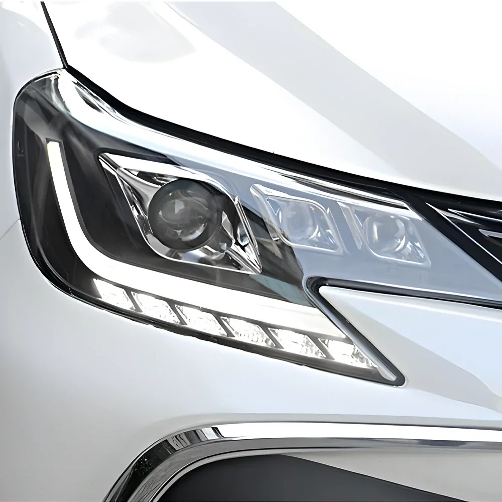 

Автомобильные фары для Toyota REIZ MARK X 2013-2017, светодиодные передние лампы автомобиля в сборе, обновление, три линзы проектора, аксессуары