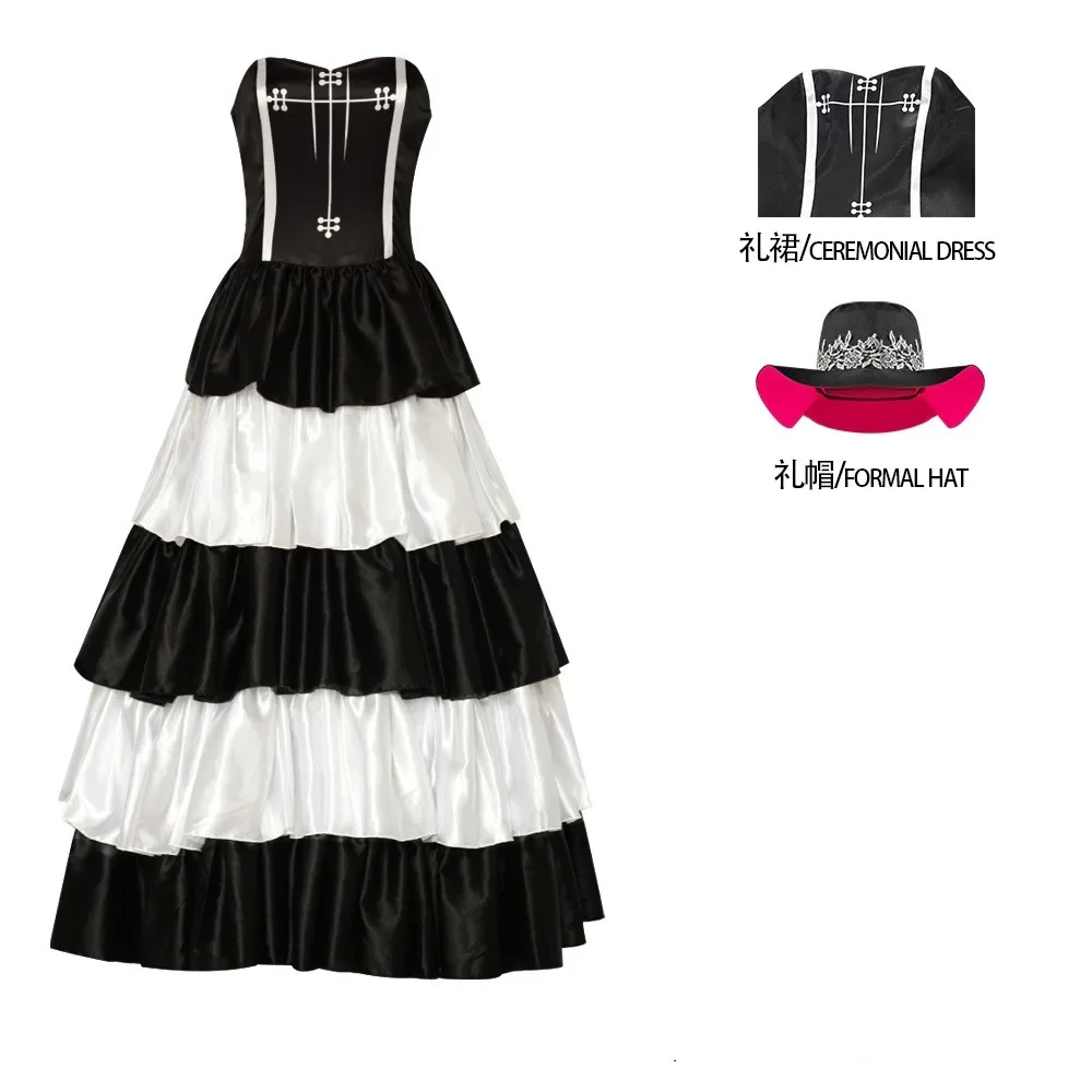 Kostum Cosplay Anime Perona Thriller Barque Dua Tahun Kemudian Gaun Putri Hantu Wig Wanita Seksi Karnaval Setelan Pesta Halloween