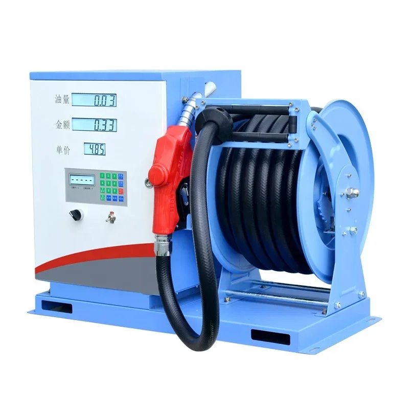 

High quality and fast oil output 12V 220V kerosene diesel large flow silent automatic reel dispenser oil pump