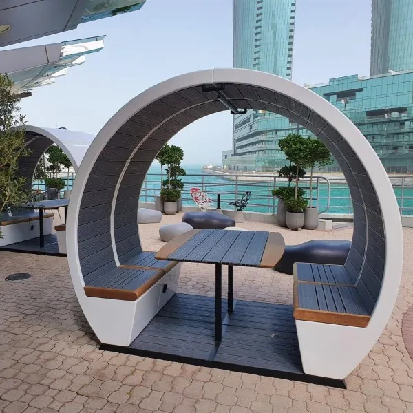 *Cutomization furniture factory  Fiberglass Bench Seating Outdoor Furniture Waterproof Shopping mall hotel  use commercial chair