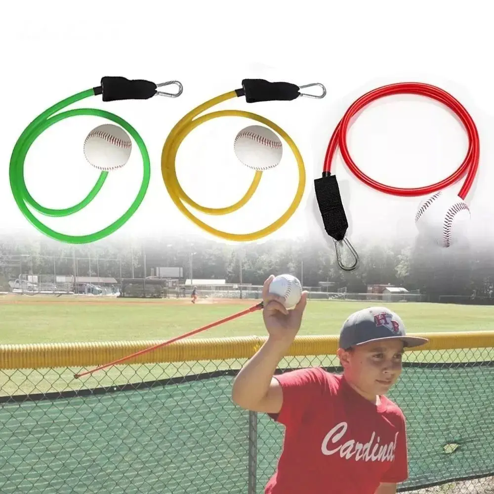 

New Rubber Baseball Resistance Trainer Potable Durable Arm Strength Training Elastic Adult Baseball Pull Rope