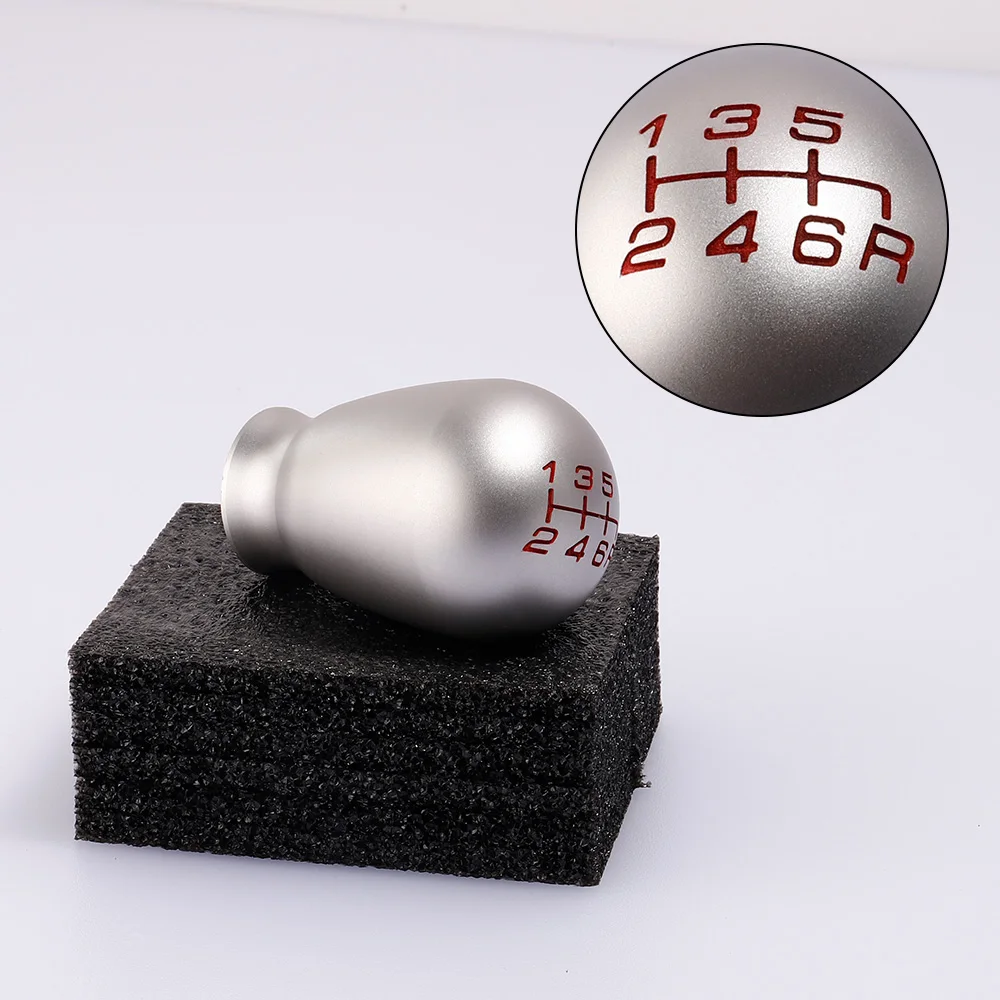 Gear Shifter Lever Head Knob for Honda Civic Type R FK8 FL5 Fit GD3 GK5 GE8 GR9 Tear Drop Shape 5/6 Speed Aluminum Alloy+steel