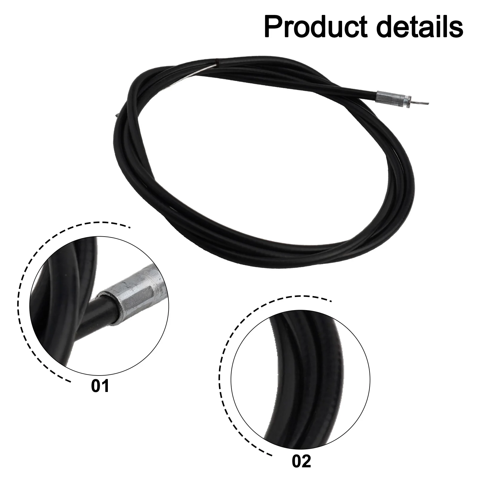 Throttle Cable Assembly for Mountfield Garden Equipment Replaces OEM Part Numbers 481007160/0 and 81007160/0 1840mm Inner Length