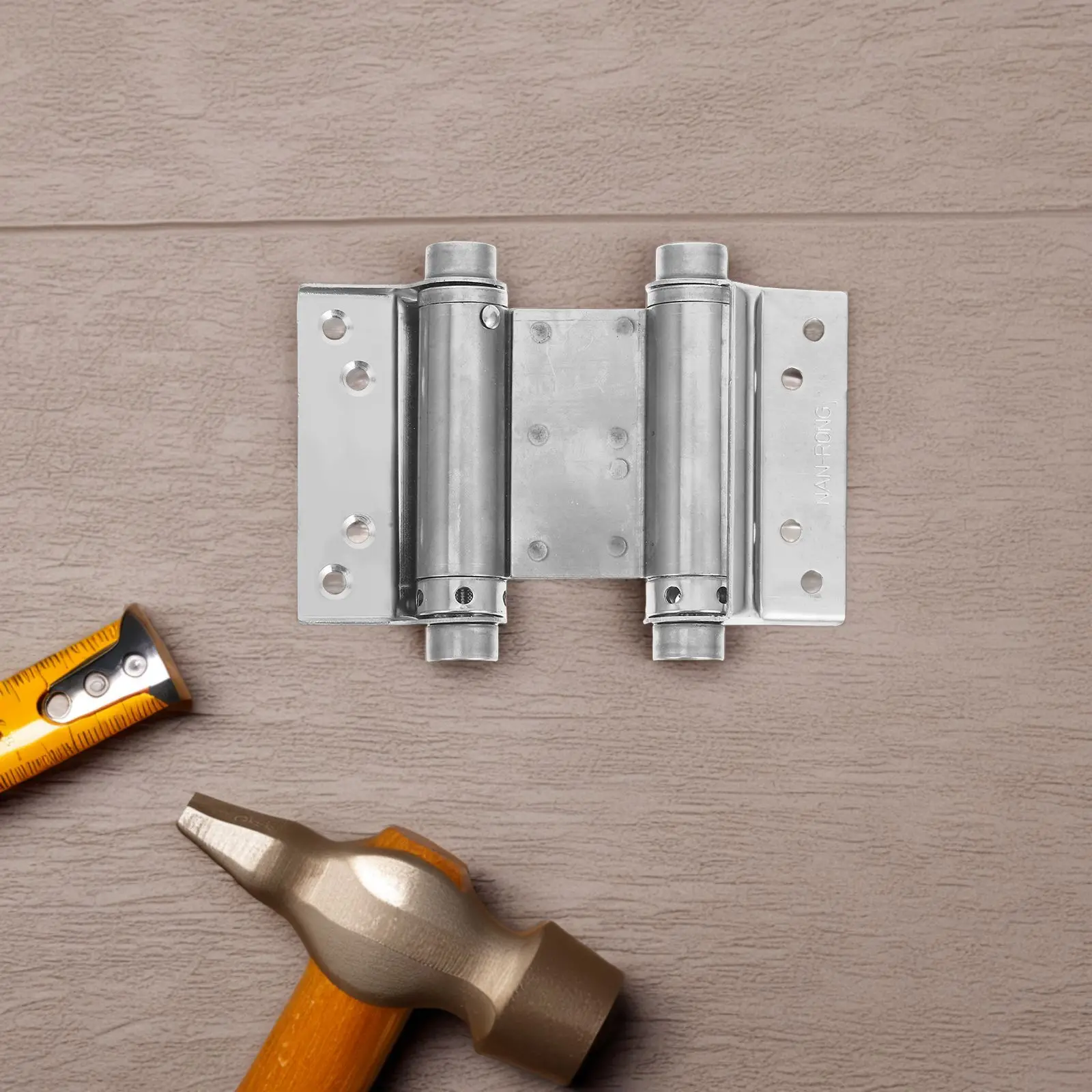 4pcs Automatic Closing Hinge 3 Inch Double Spring Stainless Steel Door Hinges Adjustable Gate Hinges Furniture