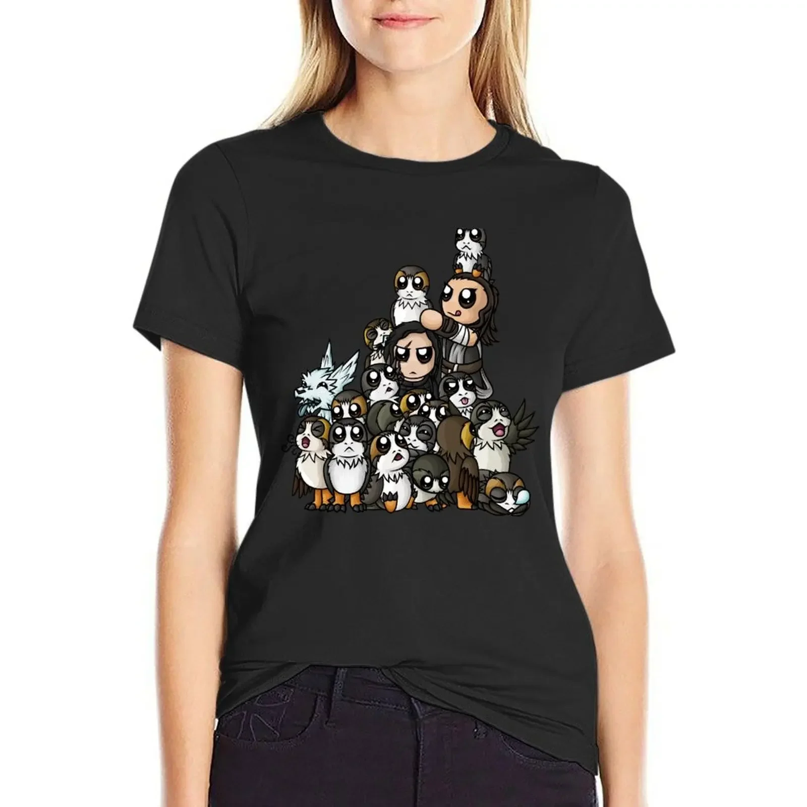 Pile o' Porgs T-Shirt anime clothes oversized summer clothes t shirt Women