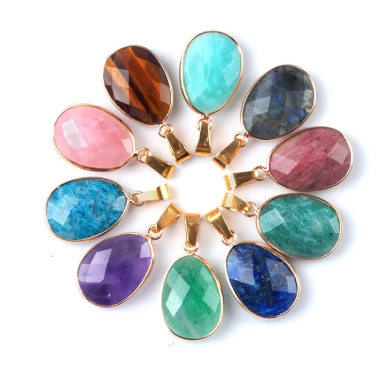 

10 шт., натуральный необработанный кварцевый камень, подвеска-капля с розовыми кристаллами, подвески для ожерелья, серег, аксессуары для изготовления ювелирных изделий