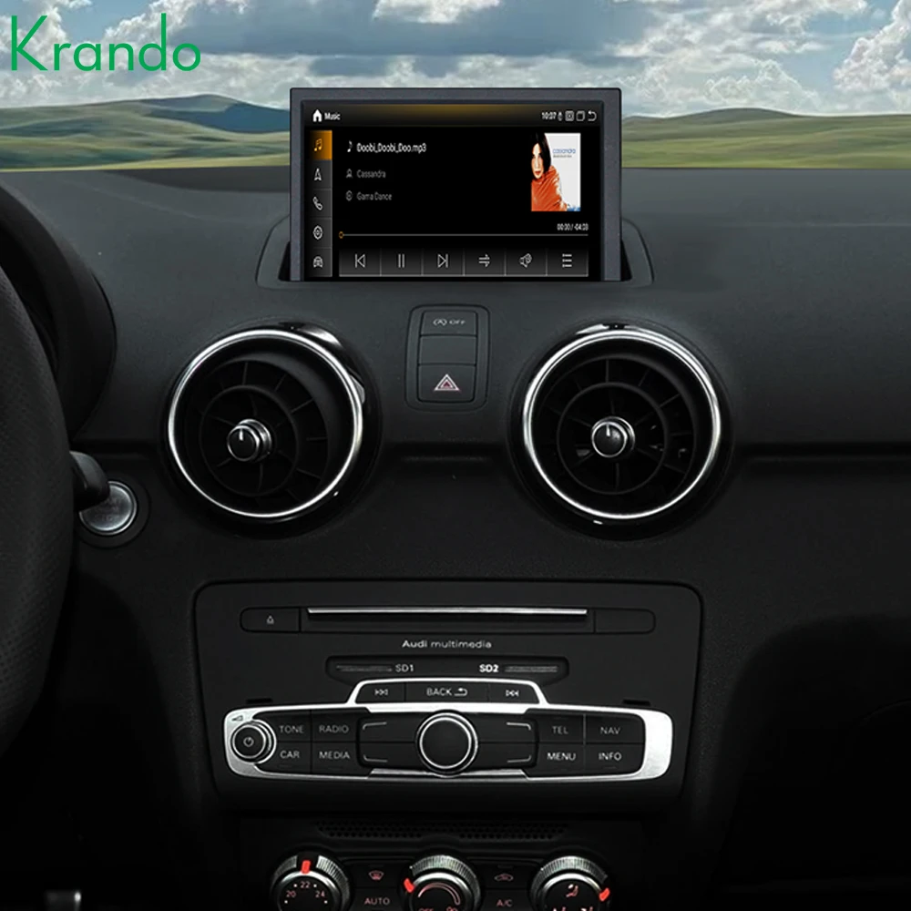 Krando 7 بوصة نظام NBT التلقائي ل AUDIA12010-2018 ستيريو مشغل وسائط متعددة نظام تحديد المواقع والملاحة CarPlay