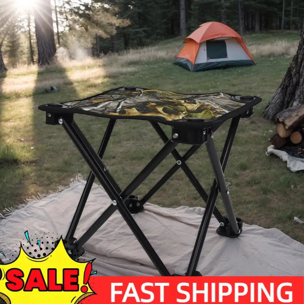 

Мини-складной табурет для кемпинга, портативный табурет для кемпинга, нескользящий складной табурет для кемпинга, складной табурет для рыбалки для пляжного сада