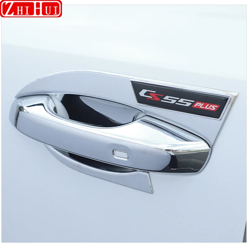 For Changan UNI-S CS55Plus Restyling 2024 Car Door Bowl Handle Cover Stickers Anti Scratch Protection Decoration Accessories