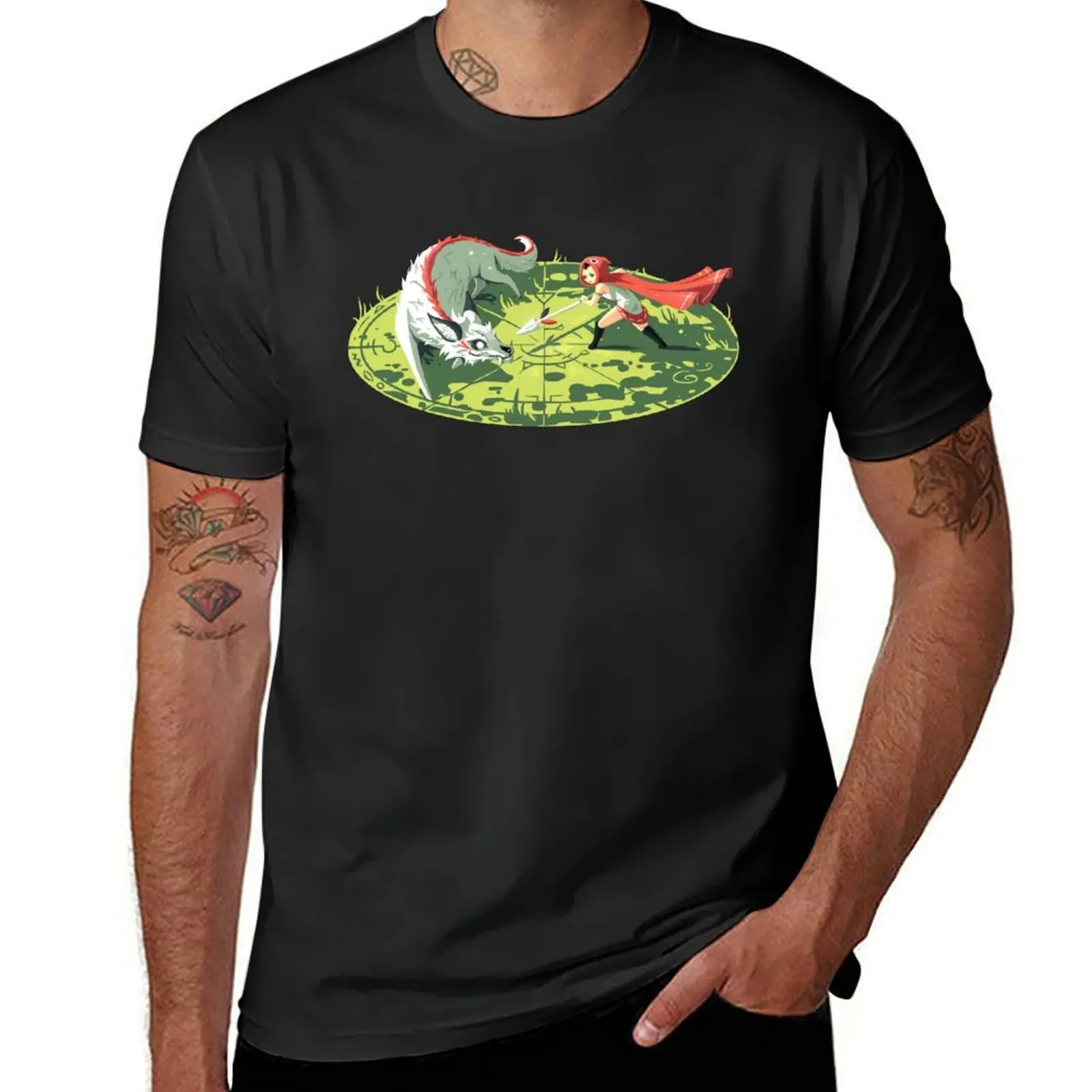 Duel T-Shirt korean fashion anime clothes t shirt for men