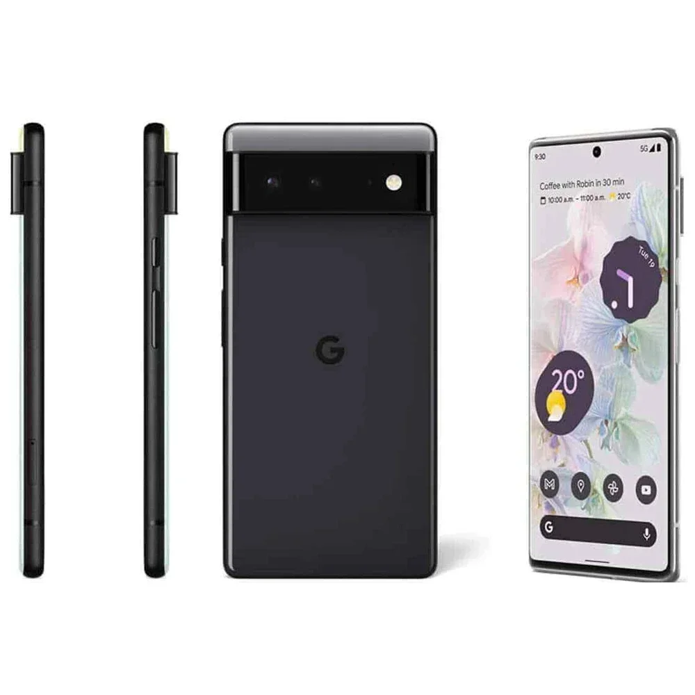 هاتف Google Pixel 6 Pro 5G الذكي بذاكرة وصول عشوائي 12 جيجابايت وذاكرة قراءة فقط 128 جيجابايت/256 جيجابايت وكاميرا 50 ميجابكسل وشاشة 6.7 بوصة هاتف مستعمل غير مقفول