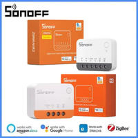 SONOFF ZBMINIL2 / ZBMINIR2 ZigBee Smart Switch No Neutral Wire Required 2 Way Switch Wireless EWeLink APP Via Alexa Google Home