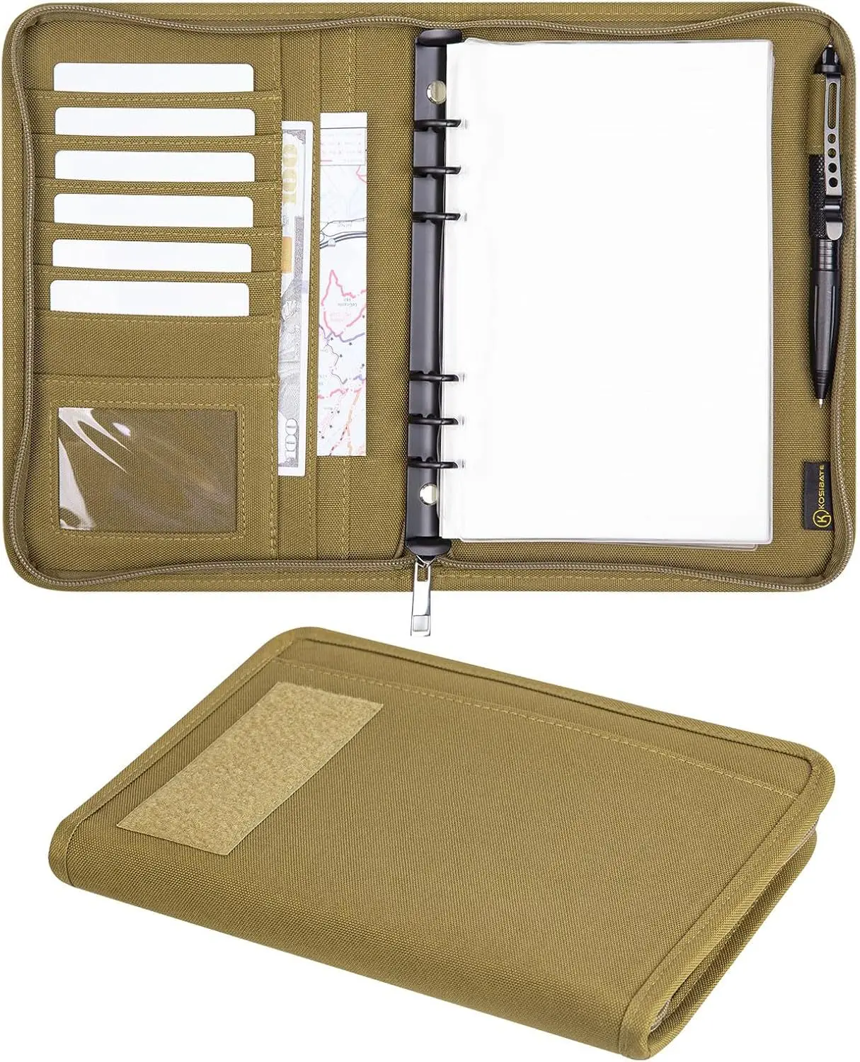 A6 전술 노트북 커버 (45페이지, 방수, 플래너, 현장 학습용)