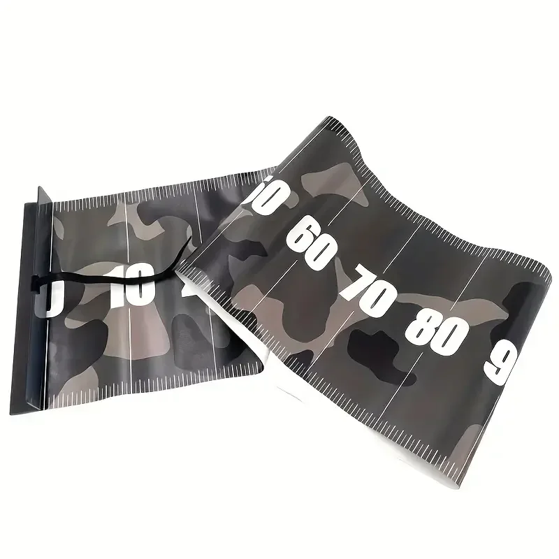 Camo Waterproof Fish Measure Ruler 120cm/47.24in Foldable PVC Fishing Measuring Tape Sticker Fishing Accessories Angling Tool