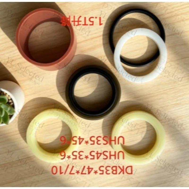 Suitable for 1.5-3.5 Ton Forklift Cylinder Oil Seal Repair Kit Hydraulic Sealing Ring for Lift Tilt Steering