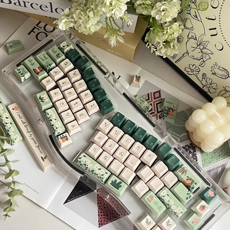 

Nanyuan Dream Keycaps Custom Personality PBT Cherry Profile Keycap Cute Anime Key Caps ForMechanical Keyboard Gamer Accessories