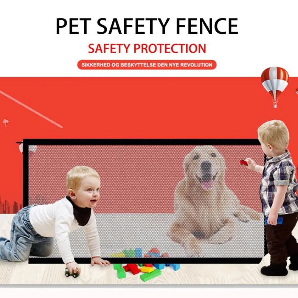 Convenient Durable Safe Care Product Outdoor Mesh Gauze Child Barrier Fences Baby Safe Guard Door Kids Supplies Pet Gate Safety