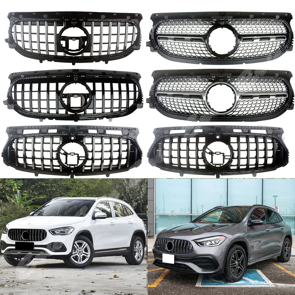 

Front Racing Grille Upper Facelift Grill Fit For Mercedes-Benz H247 GLA- Class 2020 2021 General Deluxe