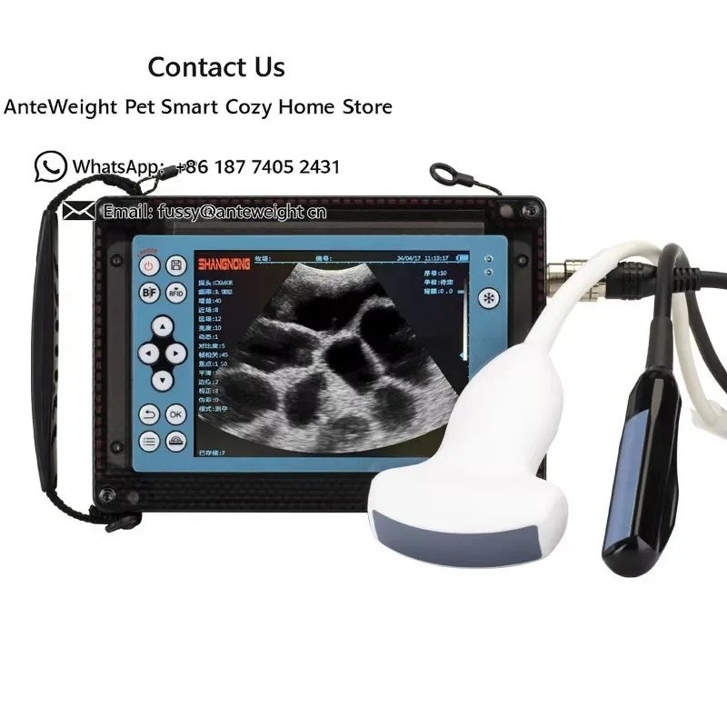 Vet Handheld Ultrasound Machine Portable Full Digital Ultrasound Dual Probes for Cattle Sheep Horse Pig Use