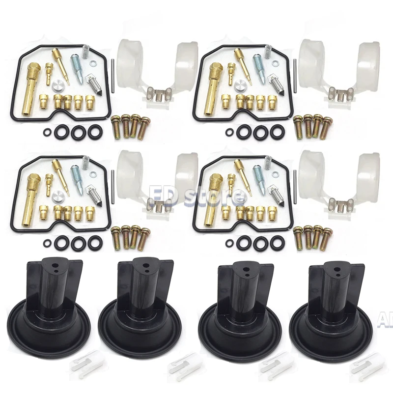 Carburetor Repair Kit For KAWASAKI Zephyr 550 ZR550 B ZR 550 1991-1994 Motorcycle Carb Plunger diaphragm oil cup parts