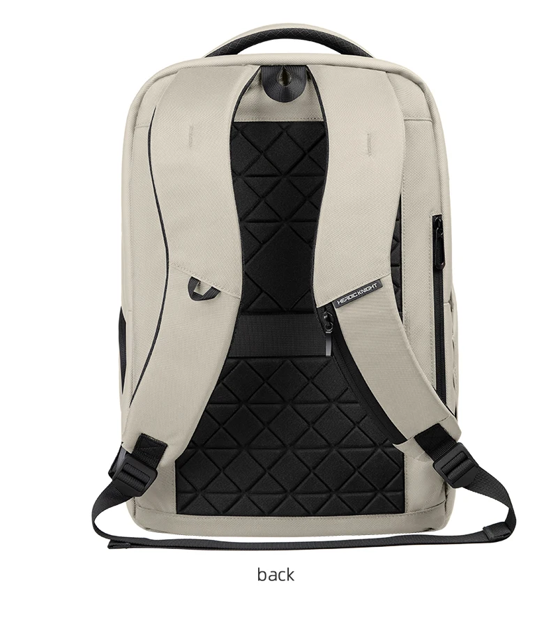 HK Großraumiger Wasserdichter Reise- und Pendler-Rucksack Weißer Modischer Business-Rucksack Leichter 17-Zoll-Laptop-Rucksack – Detail 13