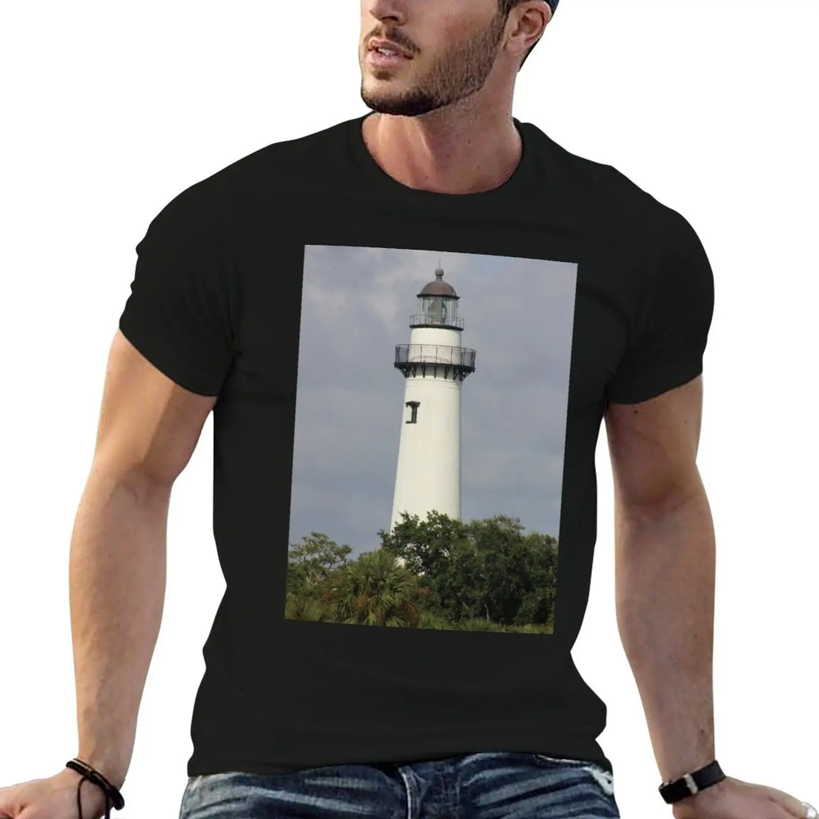 

Lighting the Golden Isles T-Shirt mens graphic t shirts t shirt man designer T-Shirt