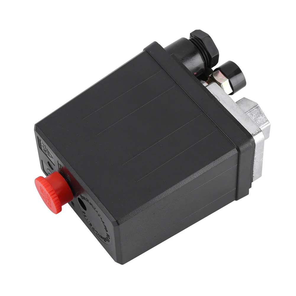 Регулятор давления воздушного компрессора Регулятор клапана регулирования давления воздушного компрессора 90-120 фунтов на квадратный дюйм с двойными маномерами