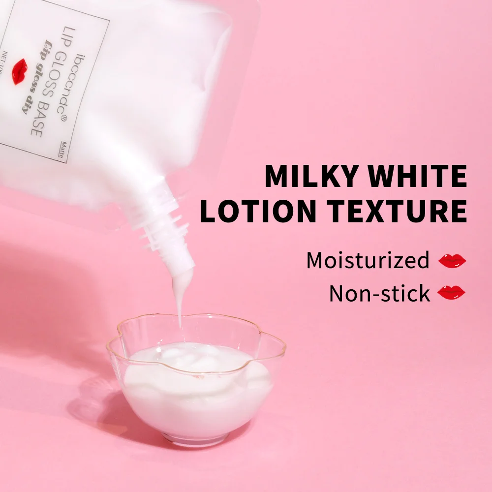 2025 NIEUWE 100 ml Lipgloss Basis Gehydrateerde non-stick Lotion Textuur DIY Lipgloss Matte Make-Up Effect Lipgloss basis Cosmetische