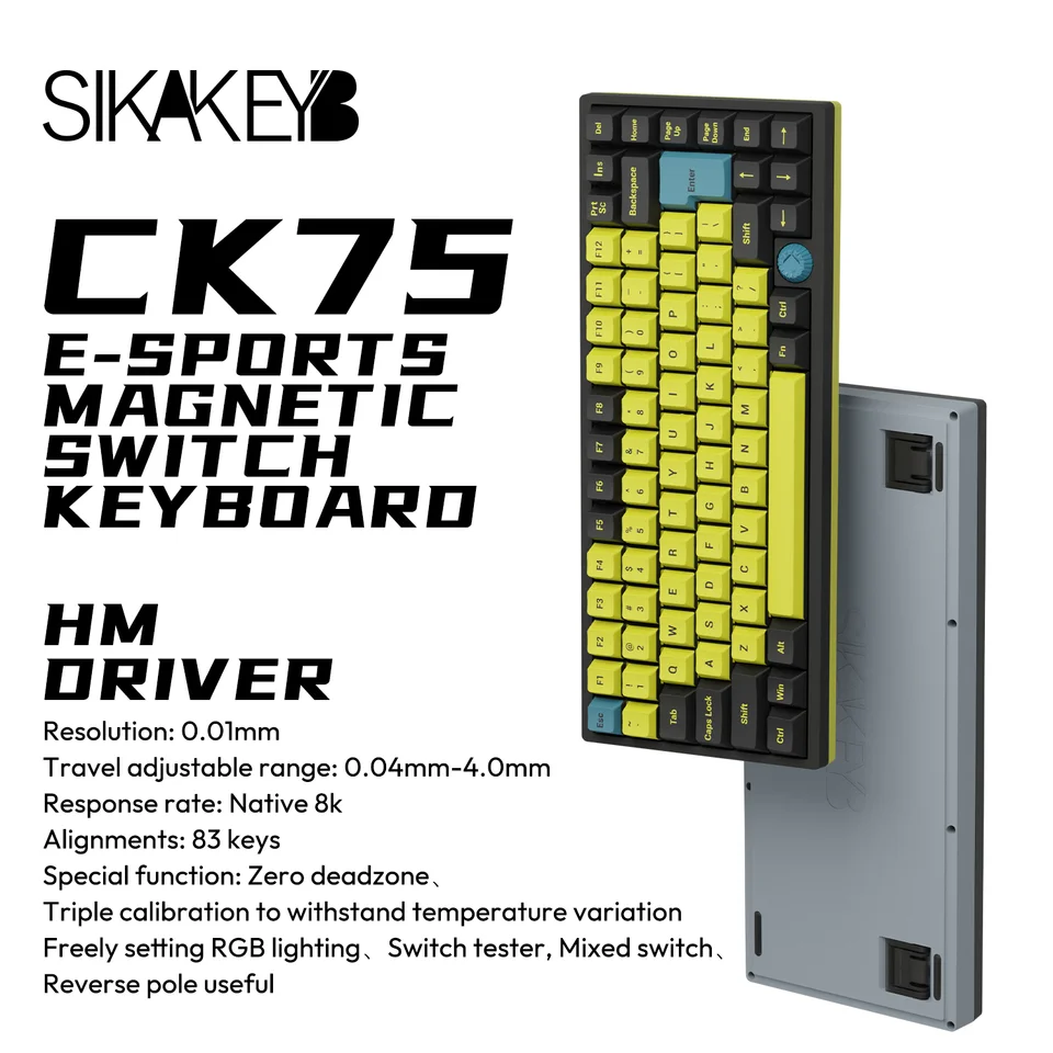 SIKAKEYB Castle CK75 83 Keys Esports Magnetic Keyboard Switch