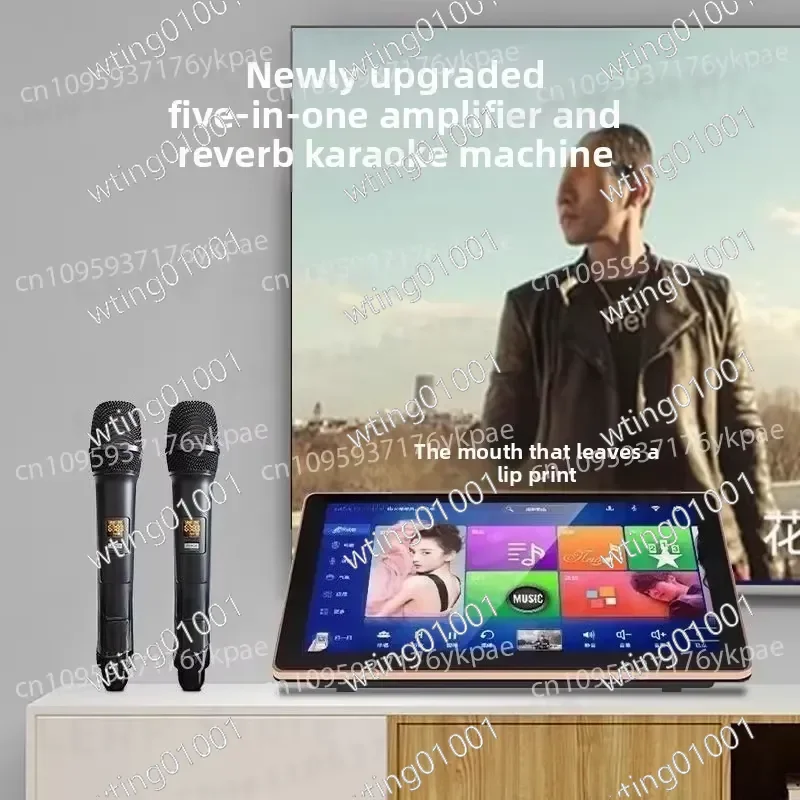 for Home KTV System 16 Languages Touch Screen All-in-one Karaoke Machine Complete Sound Package Easy Song Ordering New