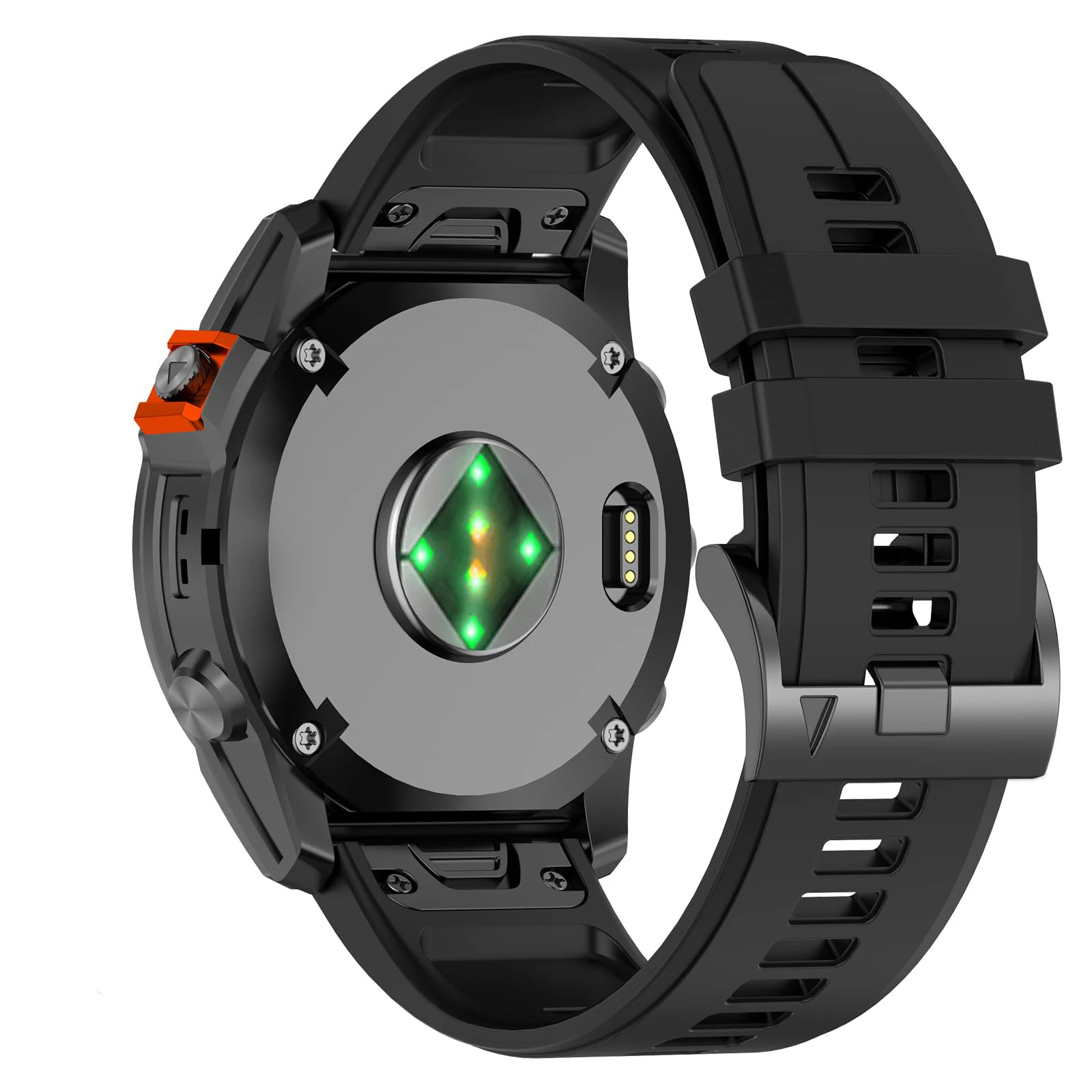 حزام ساعة سيليكون سريع التحرير 22/26 ملم لـ Garmin Fenix5 Plus/Fenix6 Pro/Fenix7 حزام سيليكون رسمي بمقاس 22/26 ملم