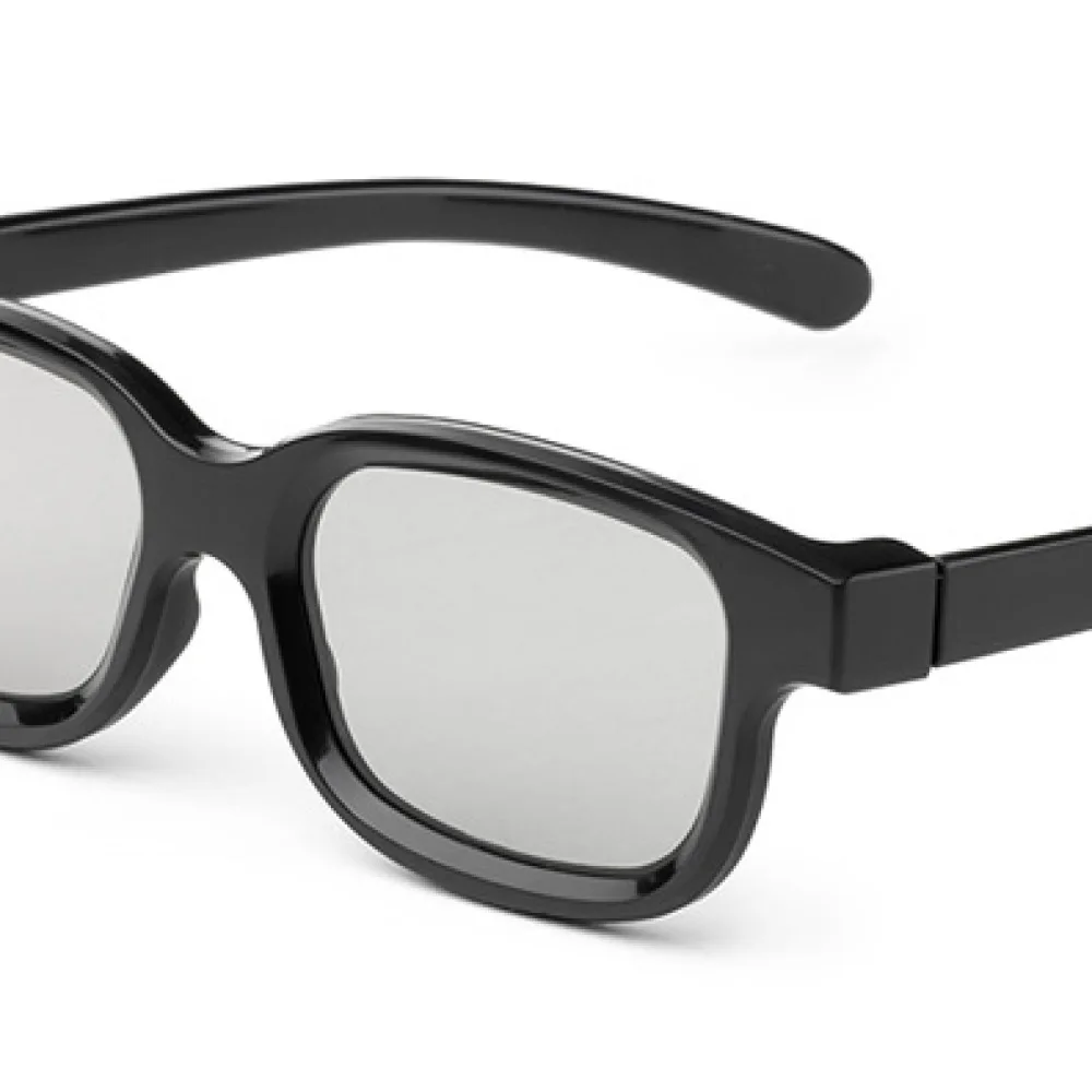 Universal Passive 3D Glasses Clip On Polarized Lens Lightweight Portable Wear Over Myopia Glasses For Cinema Movie Fans