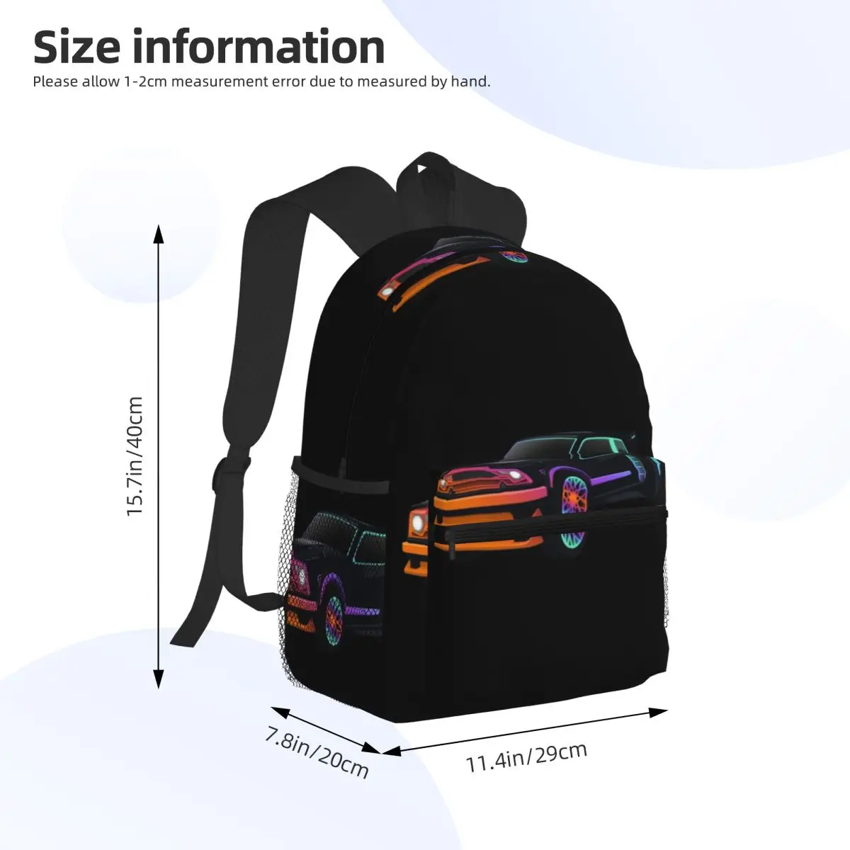Rocket League Fennec Student Backpack School Bag Hiking Travel Daypack for Boys Girls Bookbag Shoulder Bags