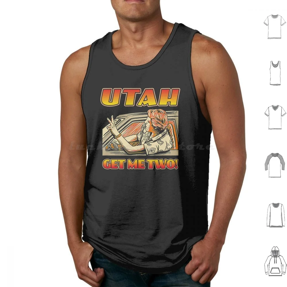 Get Me Two Tank Tops Print Cotton Get Me Two 1990s 90s Busey Dirty Dancing Film Gary Gary Busey Movie Swayze Point Break