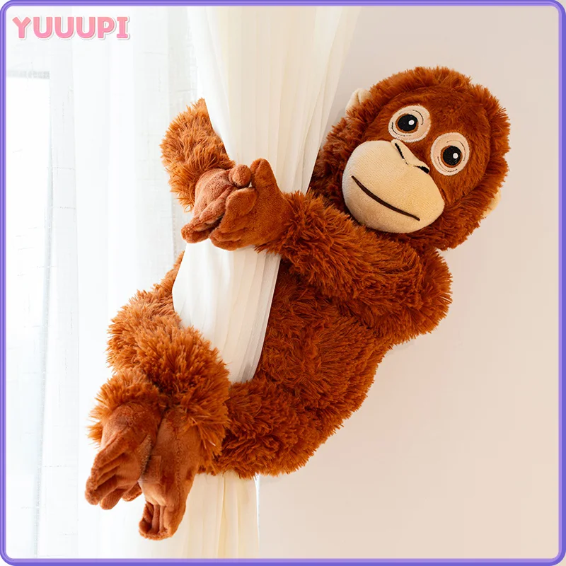الكرتون الغوريلا ألعاب من نسيج مخملي محاكاة القرد Orangutan دمية محشوة الحيوان حقيبة الظهر غرفة ديكور الاطفال الفتيان الفتيات هدايا عيد الميلاد