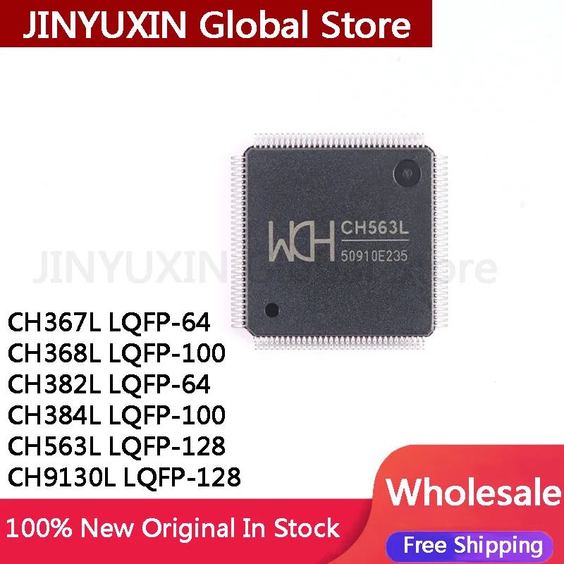 1piece CH367L LQFP-64 CH368L LQFP-100 CH382L LQFP-64 CH384L LQFP-100 CH563L LQFP-128 CH9130L LQFP-128  IC Chip Wholesale