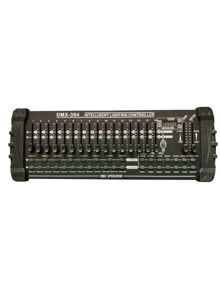 DMX Konsole 384A Controller für professionelle Spot-, Wash- und Beam-Effekte, Bühnenbeleuchtung, DMX 512 DJ-Controller, Lichttechnik